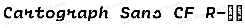 Cartograph Sans CF R字体转换